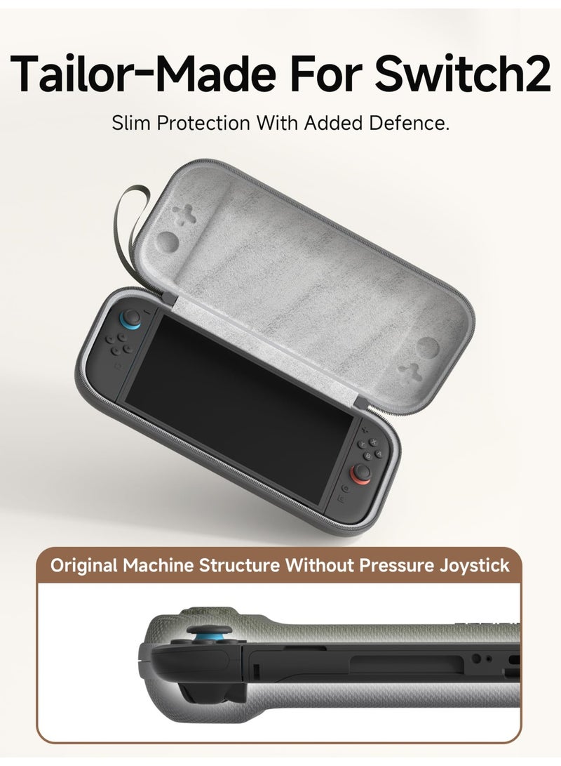 حقيبة نينتندو سويتش 2 المحمولة، حقيبة سفر متينة، غطاء واقٍ مع 10 خراطيش ألعاب (أخضر) - Image 2